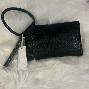 Black Textured Women's Bag